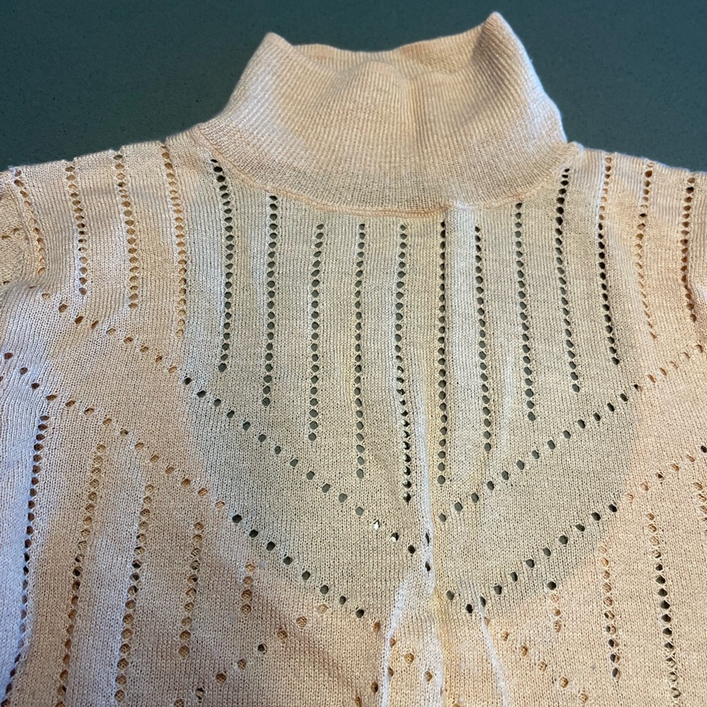 ASOS Beige tan turtleneck neck size US 0 - Picture 5 of 12
